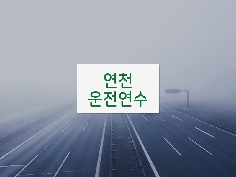 연천운전연수 후기