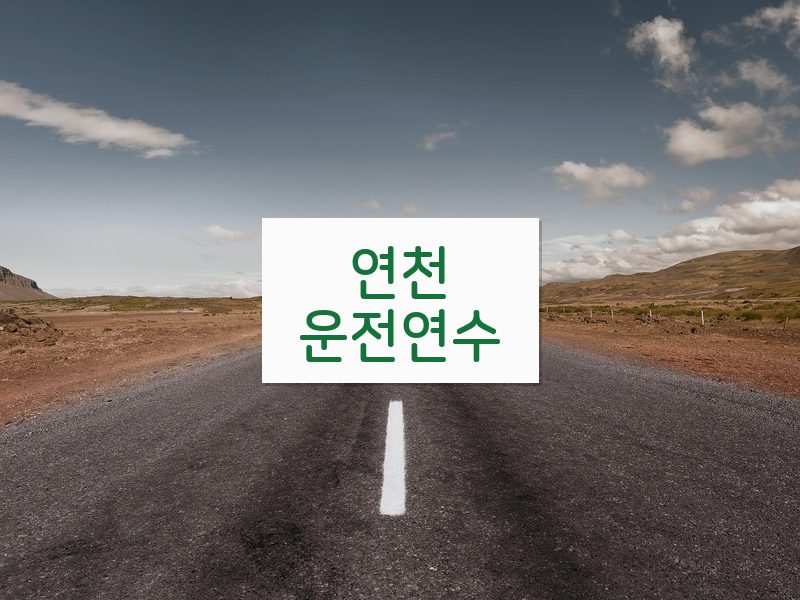 연천운전연수 후기
