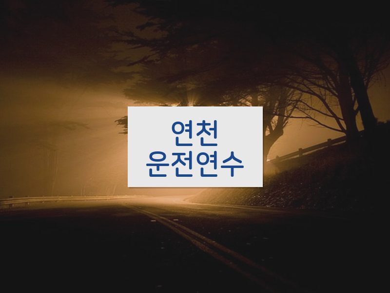 연천운전연수 후기