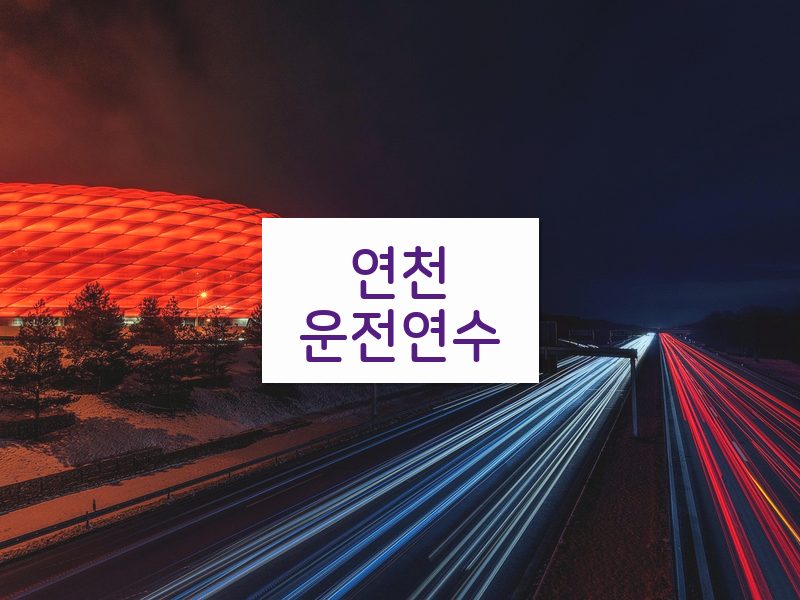 연천운전연수 후기