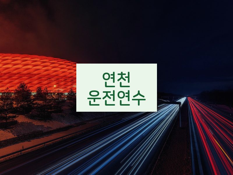 연천운전연수 후기