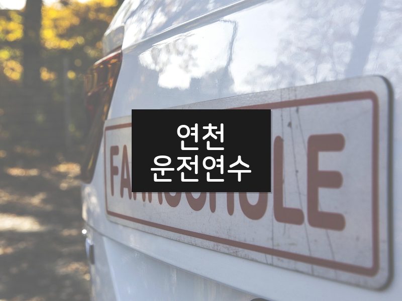 연천운전연수 후기