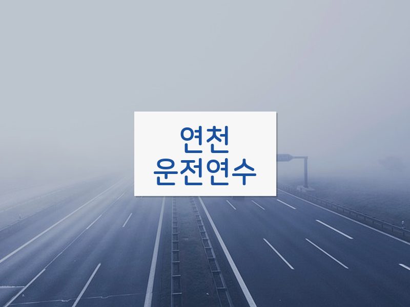 연천운전연수 후기