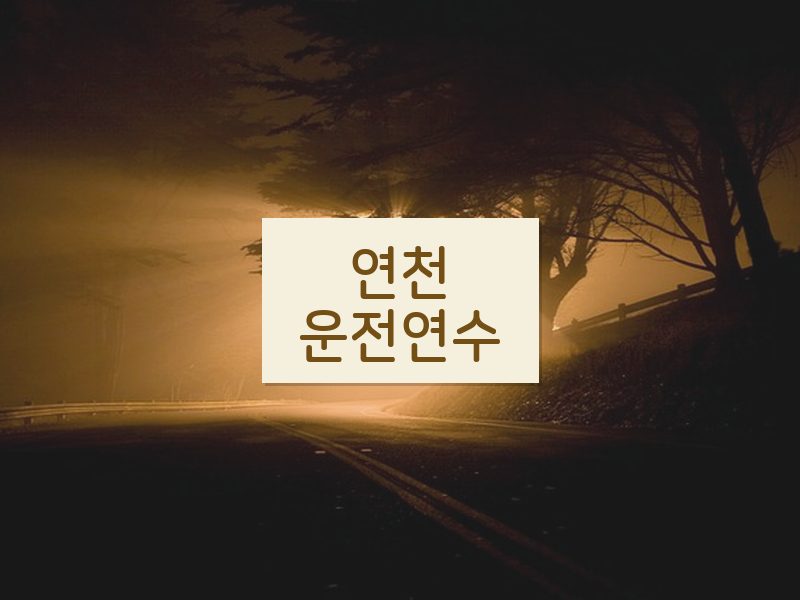 연천운전연수 후기