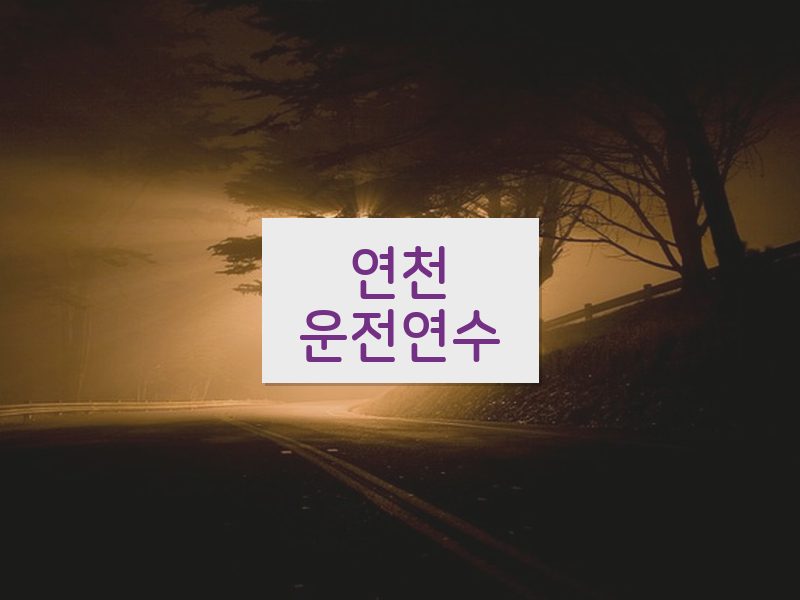 연천운전연수 후기