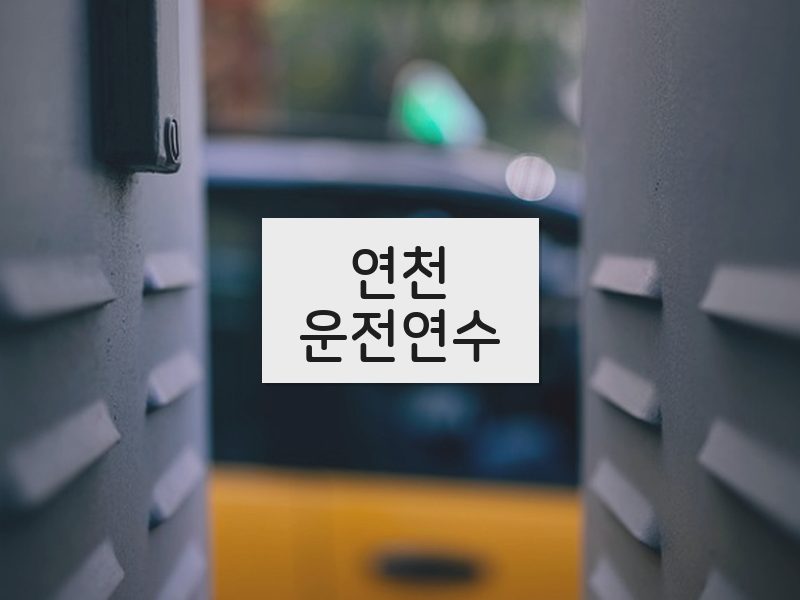 연천운전연수 후기