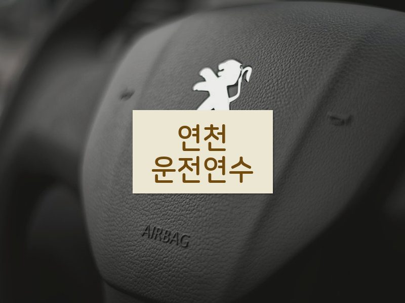 연천운전연수 후기