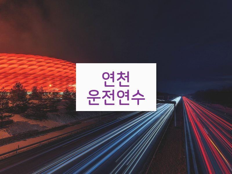 연천운전연수 후기