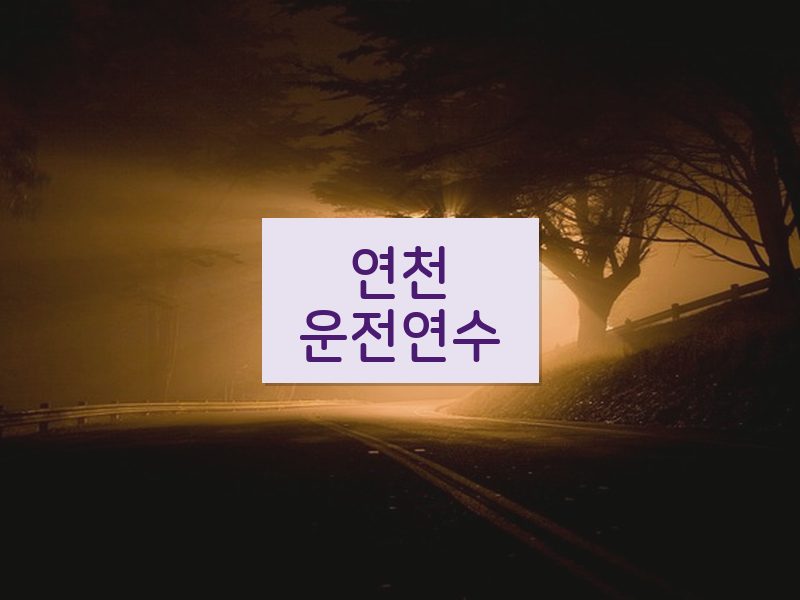연천운전연수 후기