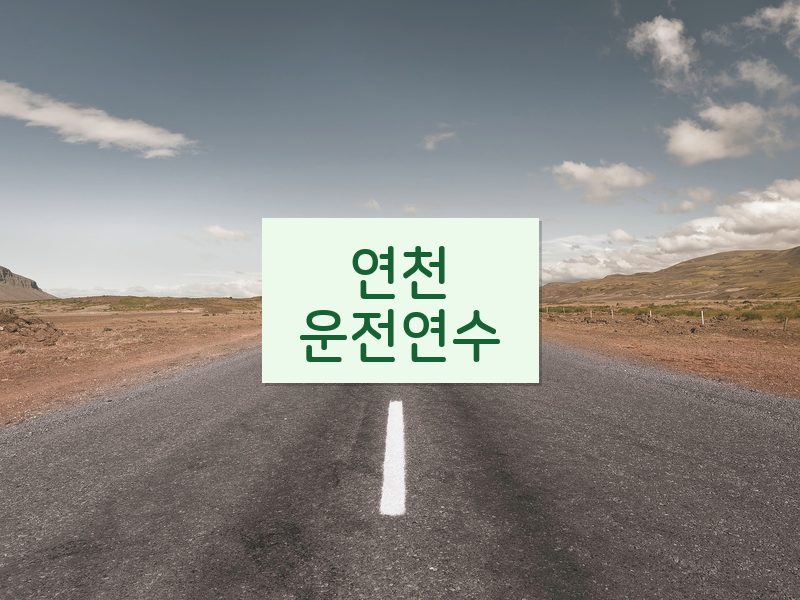 연천운전연수 후기